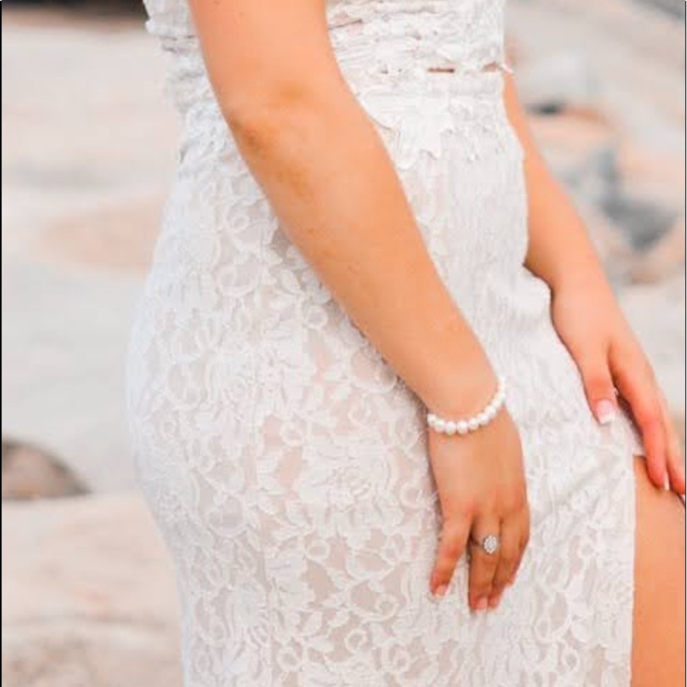 New Two Piece off the shoulder prom dress